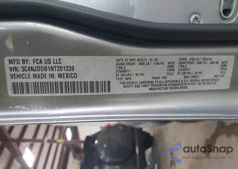 2022 Jeep Compass Trailhawk 4X4 z USA, uszkodzony, nr VIN 3C4NJDDB1NT201339